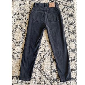 Zara Black Straight Leg Jeans Size 2 High Waisted